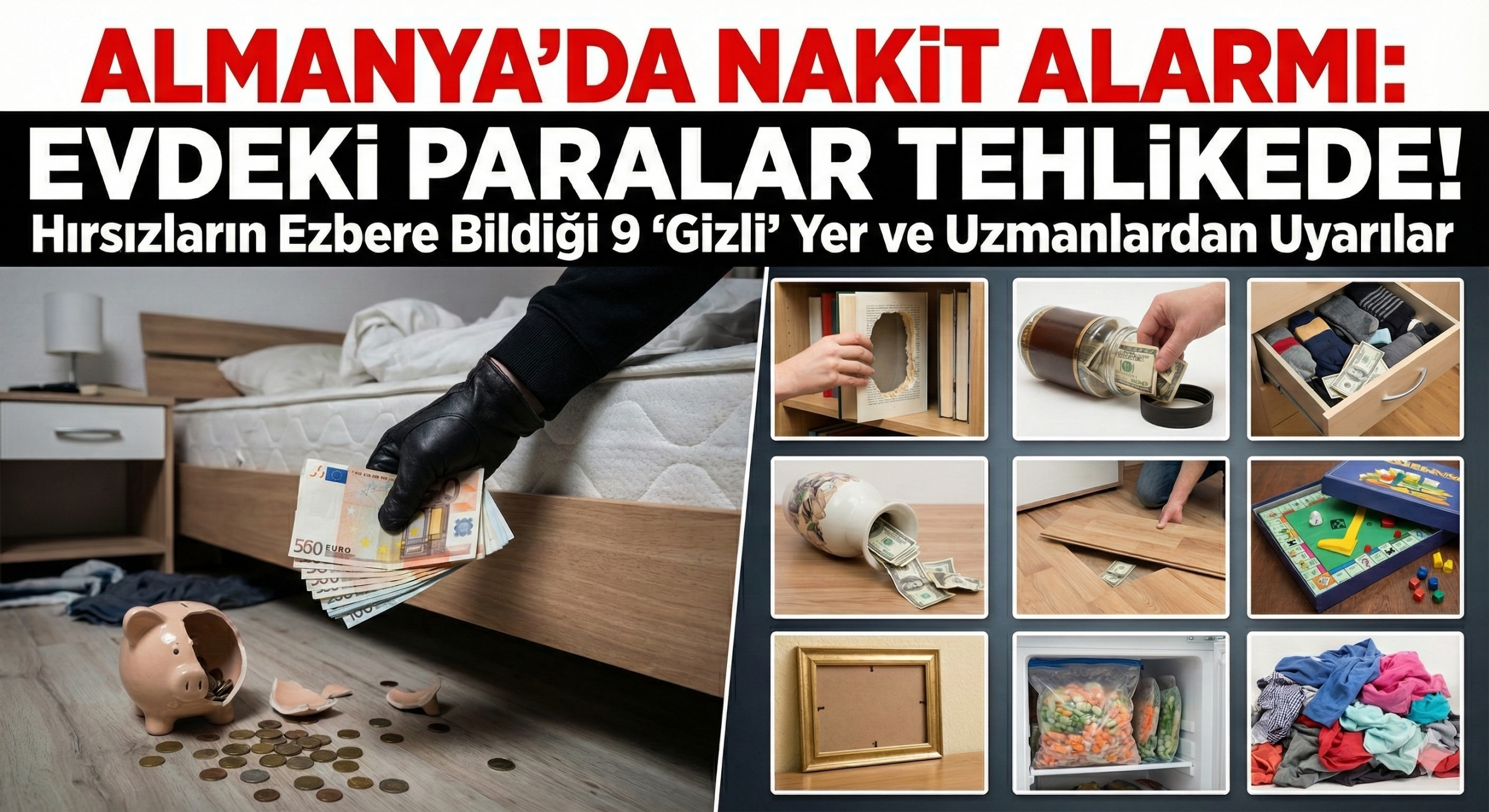 Almanya’da Milyonlarca Kişinin Parası Tehlikede: Hırsızlar Bu 9 Yeri Adı Gibi Biliyor!