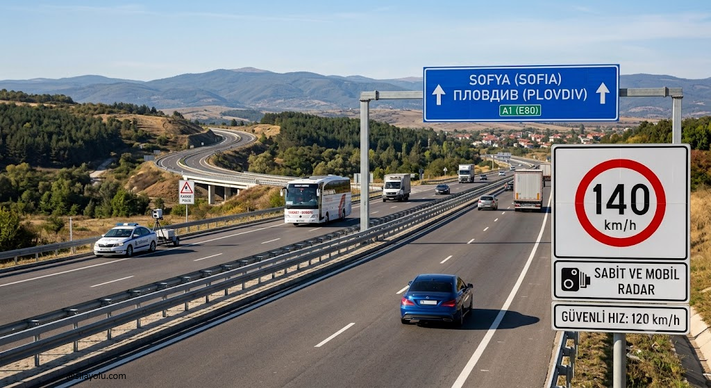 KAPIKULE – SOFYA HATTI İÇİN KRİTİK HIZ NOKTALARI: İşte Etap Etap Güvenli Hız ve Radar Noktaları!