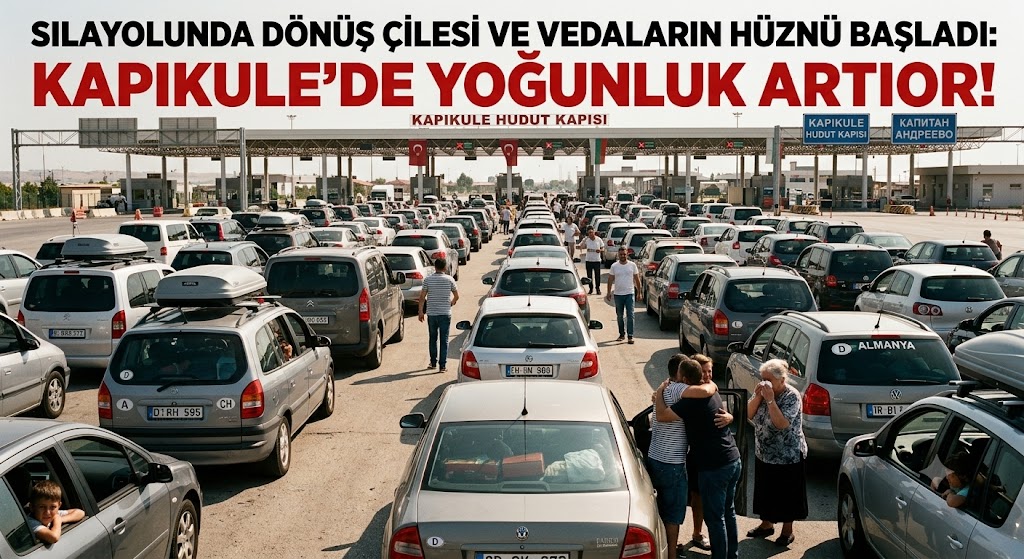Sılayolunda Dönüş Çilesi ve Hüzünlü Vedalar Başladı: Kapıkule’de Yoğunluk Artıyor!