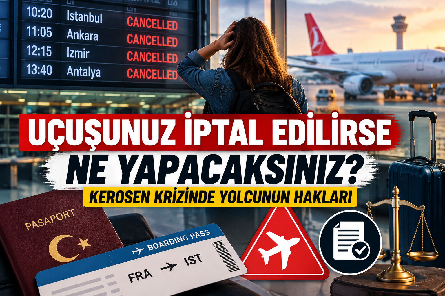 Uçuşunuz İptal Edilirse Ne Yapmalısınız? Kerosin Krizinde Yolcu Hakları Neler ?
