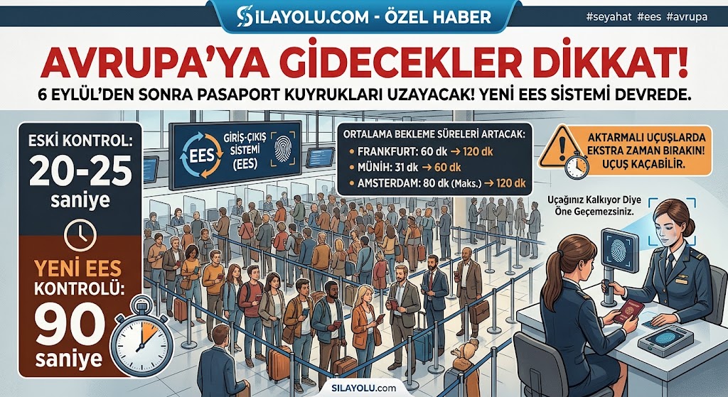 AVRUPA’DA SEYAHAT EDECEKLER DİKKAT ! PASAPORT KUYRUKLARI UZAYABİLİR