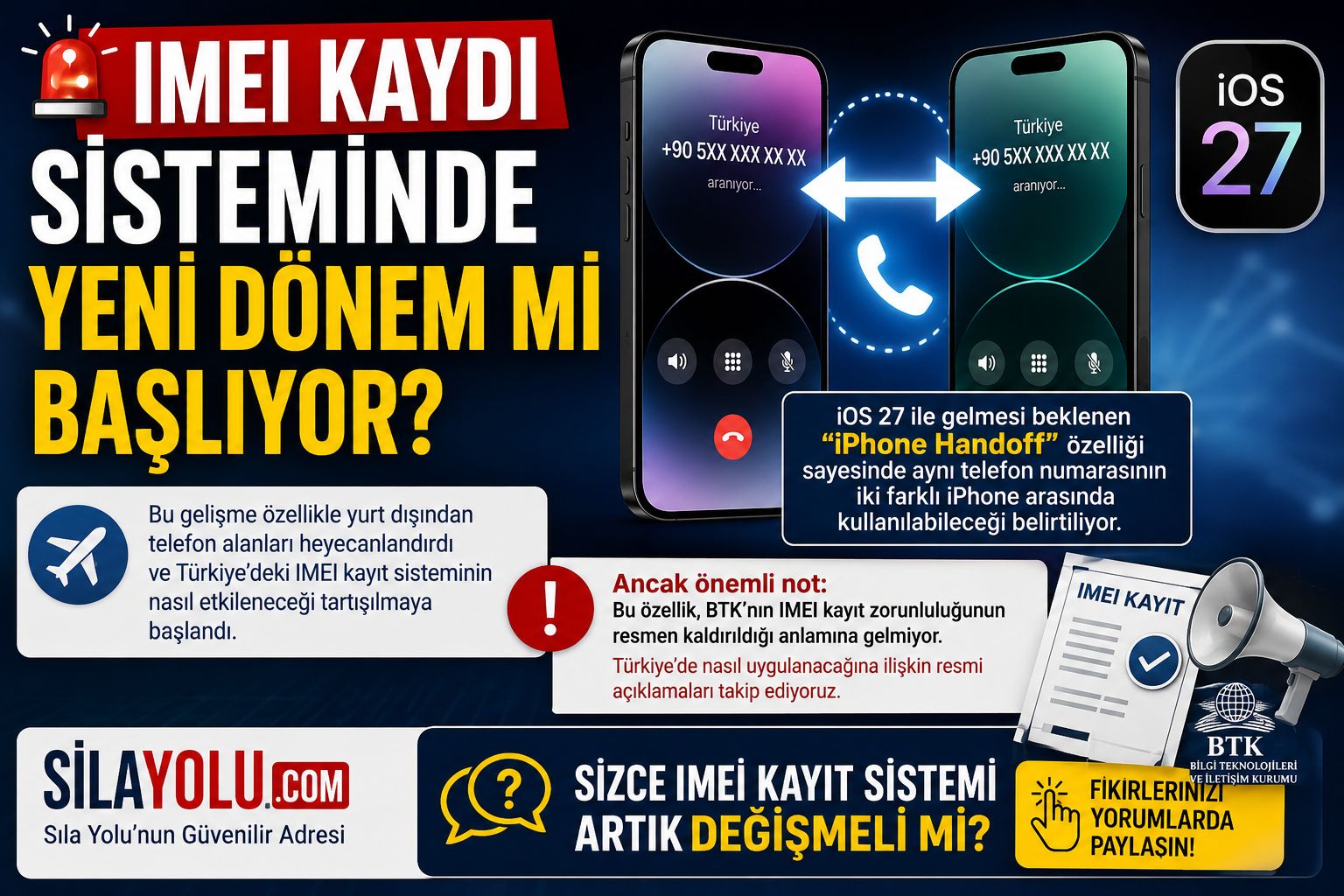 YURT DIŞINDAN TELEFON GETİRENLER DİKKAT! IMEI SİSTEMİNDE YENİ DÖNEM Mİ?