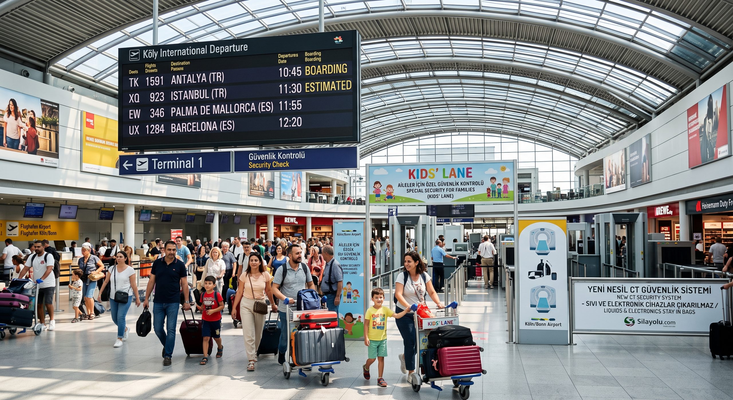 KÖLN/BONN HAVALİMANI’NDA YAZ SEZONUNDA REKOR YOĞUNLUK: ZİRVEDE YİNE TÜRKİYE VAR