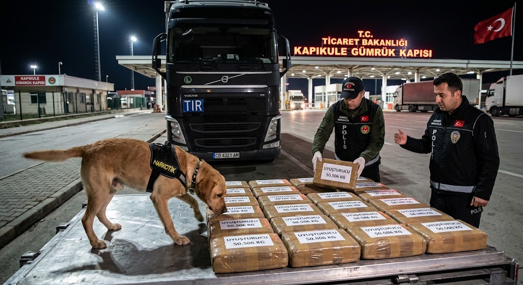 Kapıkule’de Büyük Uyuşturucu Operasyonu: Dedektör Köpek 50 Kilo Maddeyi Affetmedi!