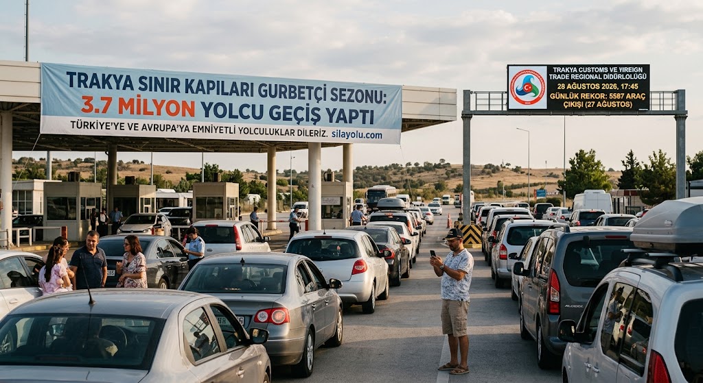 Trakya Sınır Kapılarında Gurbetçi Yoğunluğu: Yolcu Sayısında Dikkat Çeken Düşüş