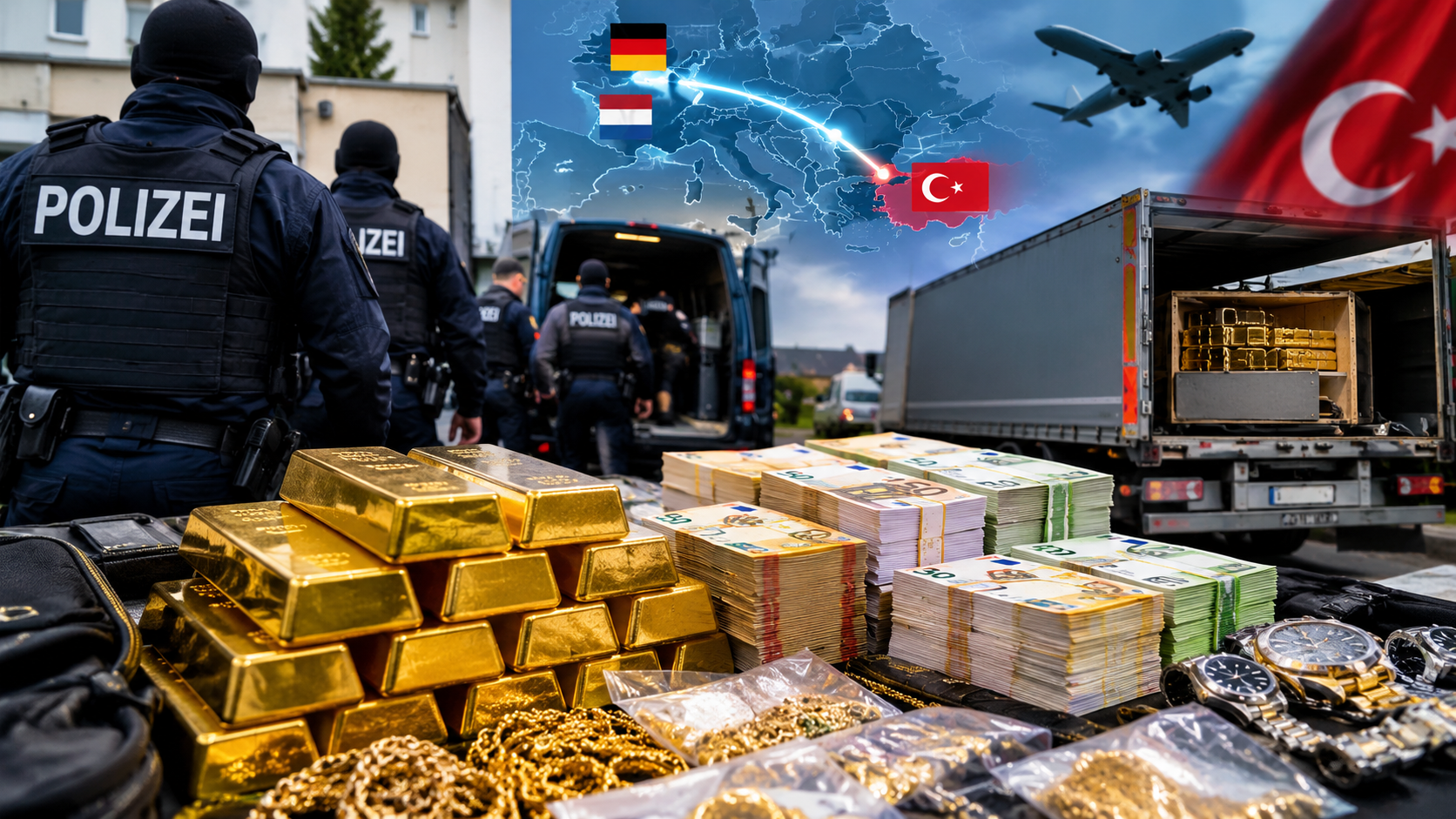 Almanya’dan Türkiye’ye 210 milyon avroluk altın trafiği şüphesi üç gurbetçi gözaltına alındı